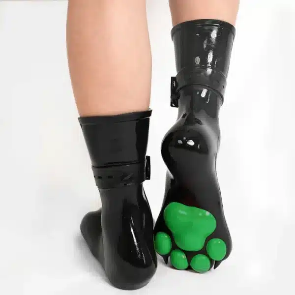 Silicone Black Feet Paws with Bindings — Colored (16)