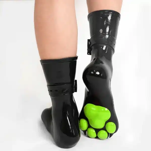 Silicone Black Feet Paws with Bindings — Colored (17)