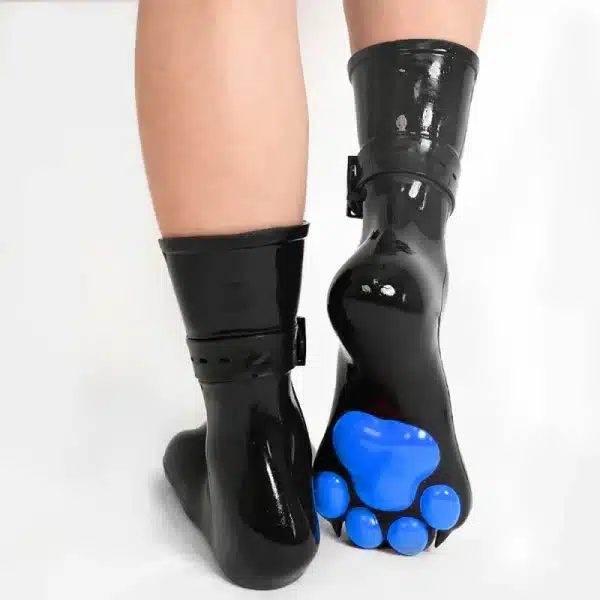 Silicone Black Feet Paws with Bindings — Colored (18)