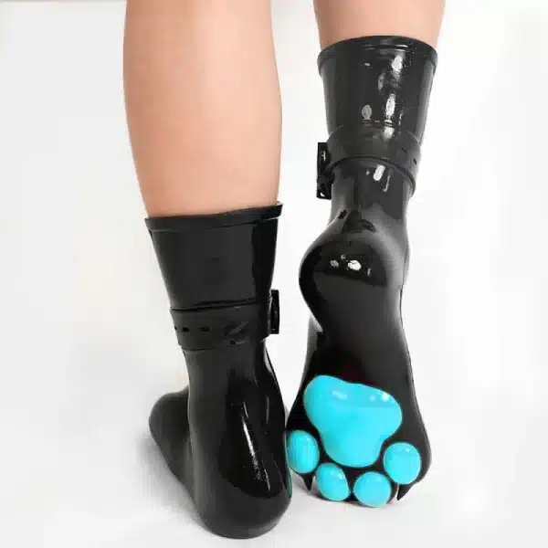 Silicone Black Feet Paws with Bindings — Colored (19)