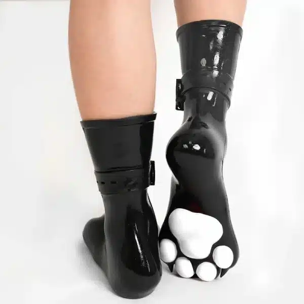 Silicone Black Feet Paws with Bindings — Colored (22)
