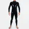 Silicone Black Neck-entry Bodysuit