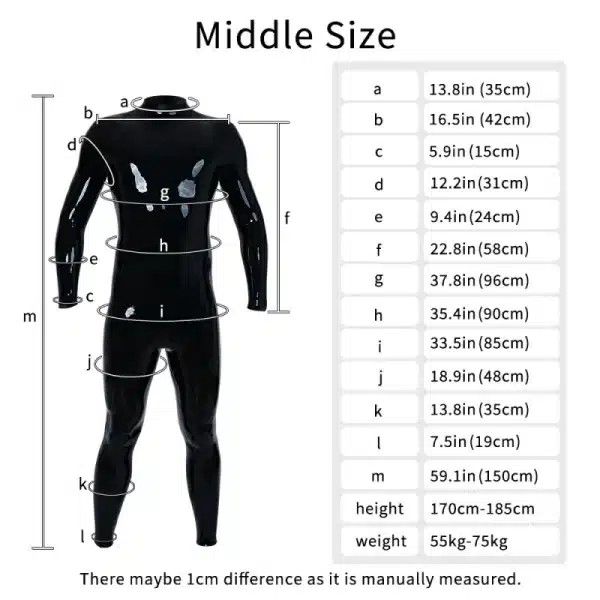Silicone Black Neck-entry Bodysuit