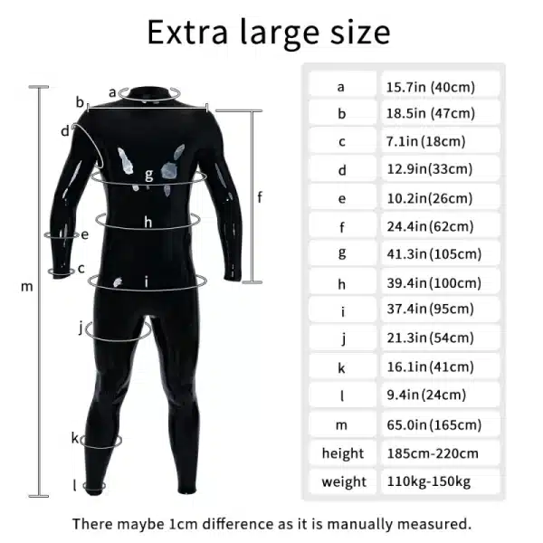 Silicone Black Neck-entry Bodysuit