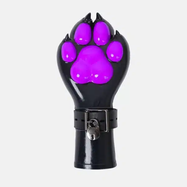 Silicone Black Paws Fist Gloves — Colored (10)