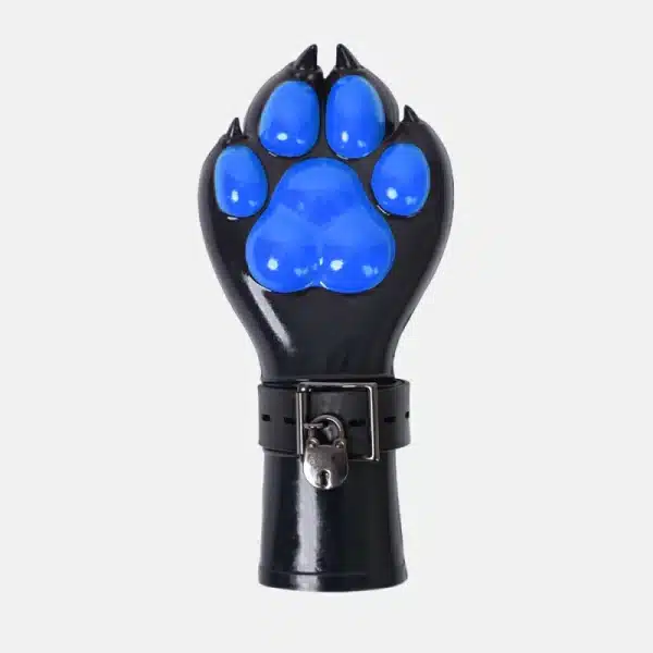 Silicone Black Paws Fist Gloves — Colored (6)
