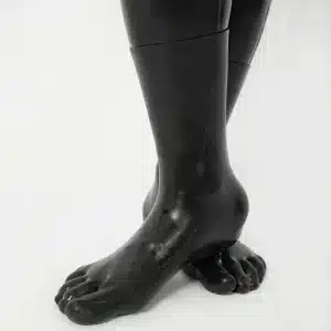 Silicone Black Realistic Foot Sleeves (1)