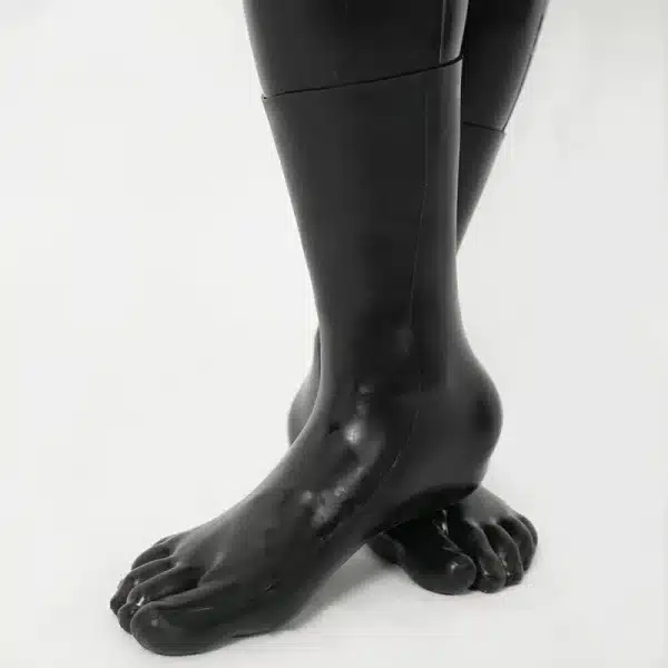 Silicone Black Realistic Foot Sleeves (1)