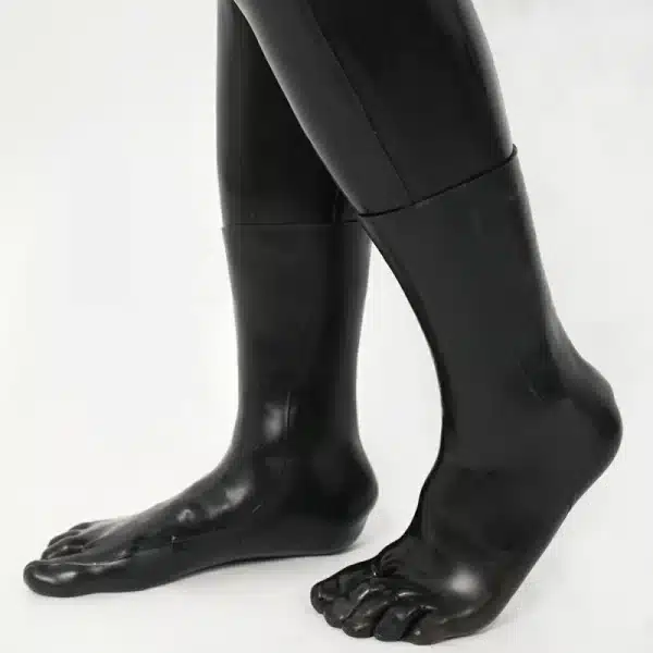 Silicone Black Realistic Foot Sleeves (2)