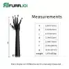 Silicone Black Realistic Long Gloves (2)