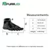 Silicone Black Realistic Short Feet (2)