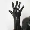 Silicone Black Realistic Short Gloves (1)