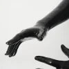 Silicone Black Realistic Short Gloves (3)