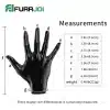 Silicone Black Realistic Short Gloves (4)