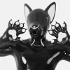 Silicone Colored Fox Drone-Black Base (13)