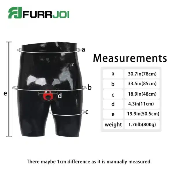 Silicone Crotch Bulge Short Pants-Black Base (12)