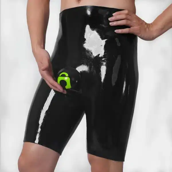 Silicone Crotch Bulge Short Pants-Black Base (5)