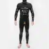Silicone Lock Crotch Bulge Suit - Black Base