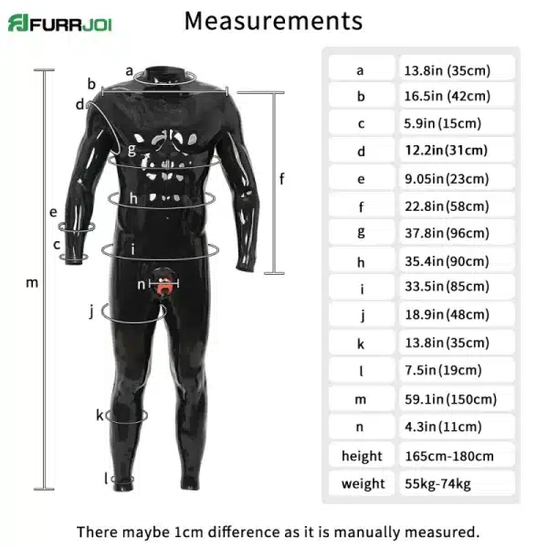 Silicone Lock Crotch Bulge Suit - Black Base