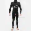 Silicone Lock Crotch Bulge Suit - Black Base