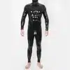 Silicone Lock Crotch Bulge Suit - Black Base