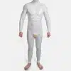 Silicone Lock Crotch Bulge Suit-White Base