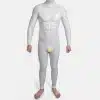 Silicone Lock Crotch Bulge Suit-White Base