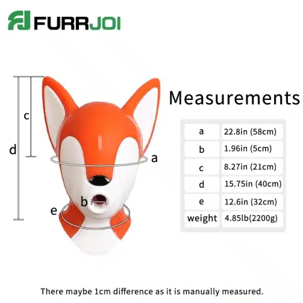 Silicone Orange & White Fox Drone (1)