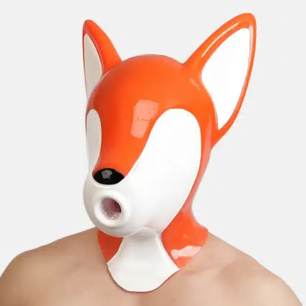 Silicone Orange & White Fox Drone (2)