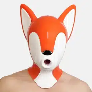 Silicone Orange & White Fox Drone (3)