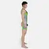 Silicone Short-Sleeved Open-Butt Bodysuit (10)