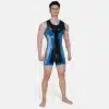 Silicone Short-Sleeved Open-Butt Bodysuit (15)