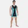 Silicone Short-Sleeved Open-Butt Bodysuit (18)