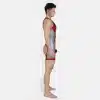 Silicone Short-Sleeved Open-Butt Bodysuit (2)