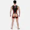 Silicone Short-Sleeved Open-Butt Bodysuit (3)