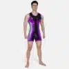 Silicone Short-Sleeved Open-Butt Bodysuit (30)