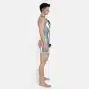Silicone Short-Sleeved Open-Butt Bodysuit (4)