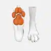 Silicone White Canine Feet — Colored (6)
