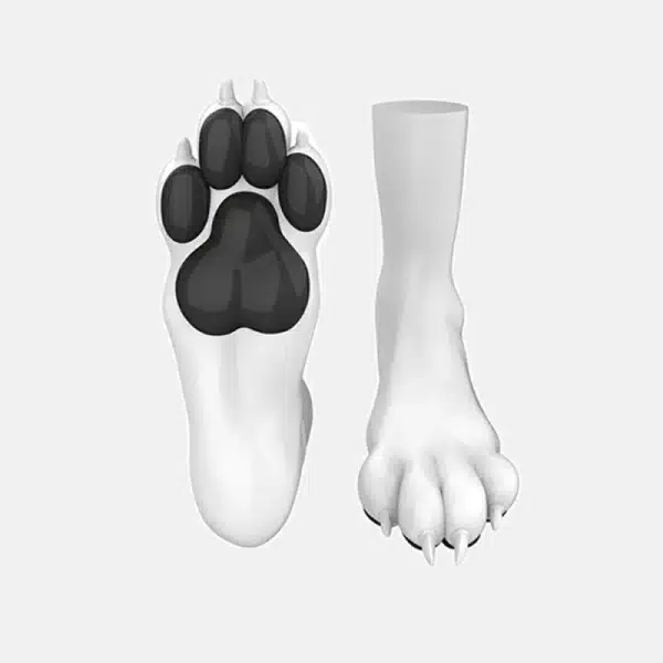 Silicone White Canine Feet — Colored (8)