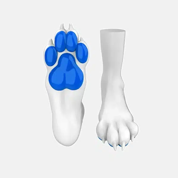 Silicone White Canine Feet — Colored (9)