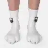 Silicone White Feet Paws with Bindings (2)
