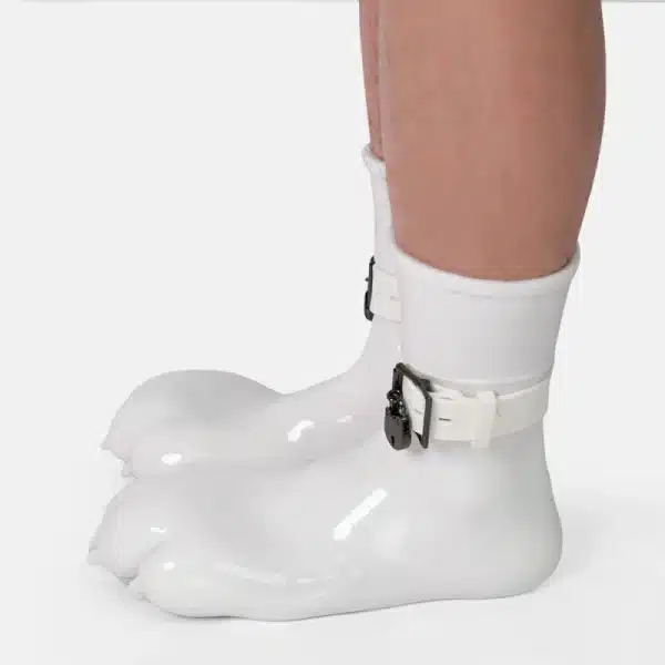 Silicone White Feet Paws with Bindings (3)