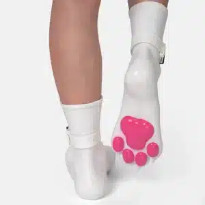 Silicone White Feet Paws with Bindings — Colored (7)