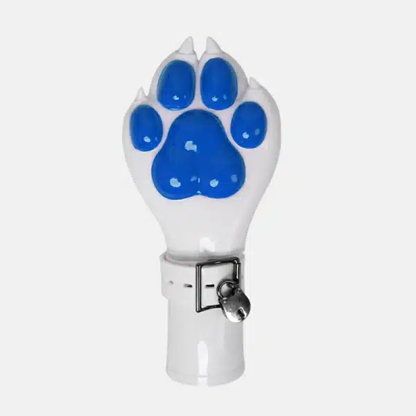 Silicone White Paws Fist Gloves — Colored (10)