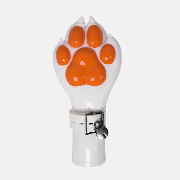 Silicone White Paws Fist Gloves — Colored (12)