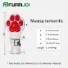 Silicone White Paws Fist Gloves — Colored (6)