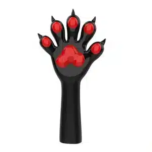 Slicone Black Furry Paws — Colored (1)