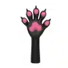 Slicone Black Furry Paws — Colored (10)