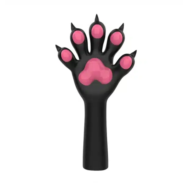 Slicone Black Furry Paws — Colored (10)