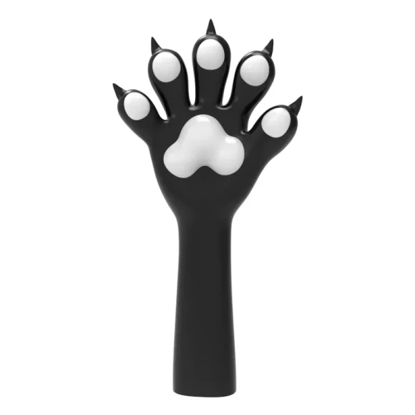 Slicone Black Furry Paws — Colored (11)